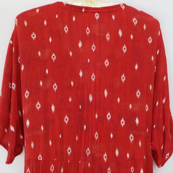 Knox Rose Midi Dress Sz S Coastal Boho Beach Western Cottagecore Prairie Batwing - Picture 8 of 12